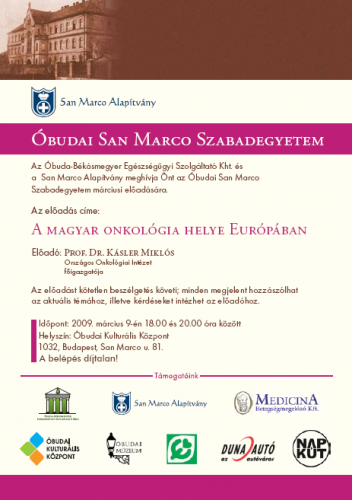 San Marco Szabadegyetem - 2009. március