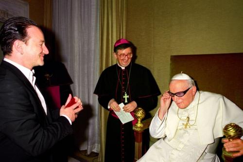 II. János Pál és Bono