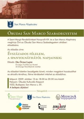 San Marco Szabadegyetem - 2009. október
