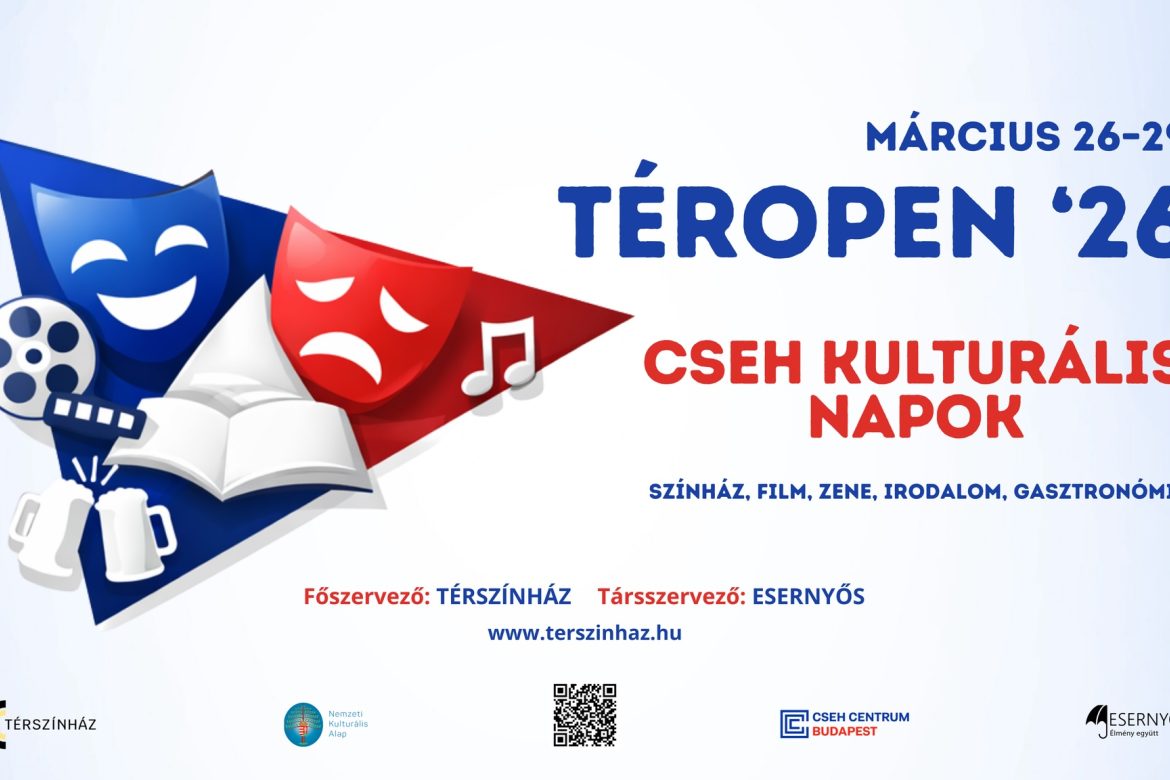 TérOpen ’26 – Cseh Kulturális Napok, plakát TérOpen ’26 – Cseh Kulturális Napok, plakát