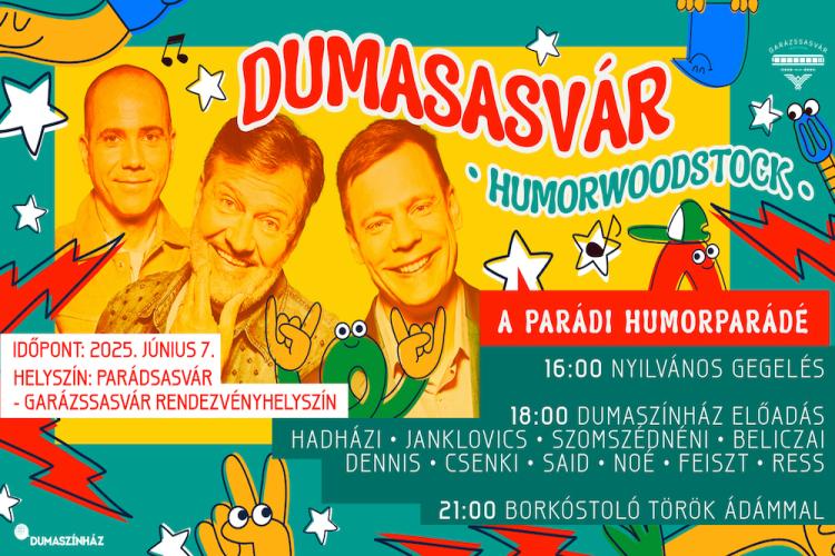 Parádsasvári humorparádé, plakát