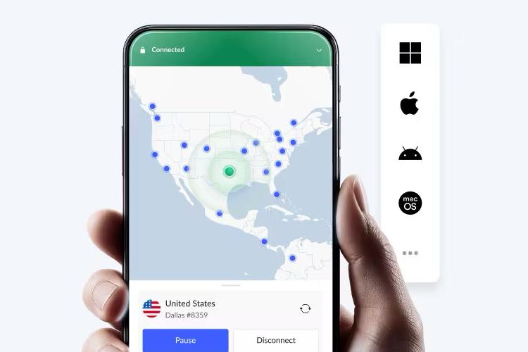 NordVPN alkalmazás